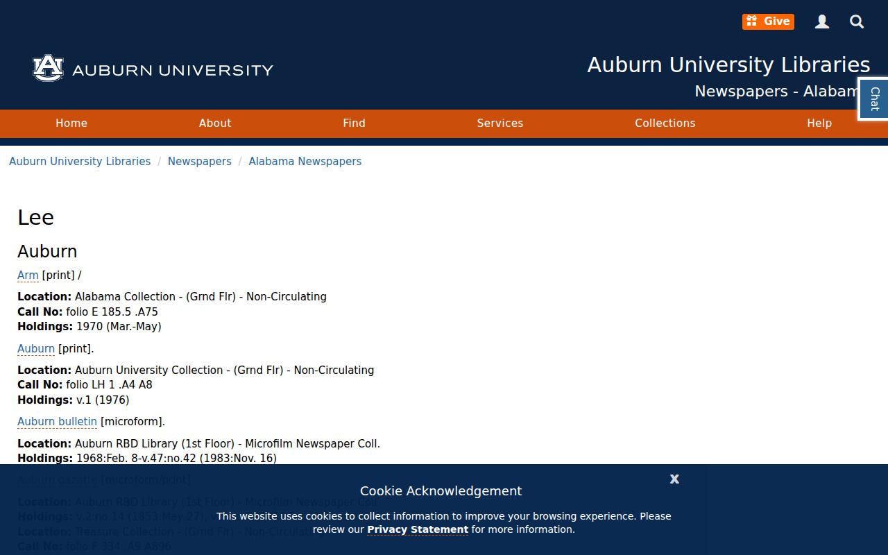 Auburn city directory companion newspaper holdings