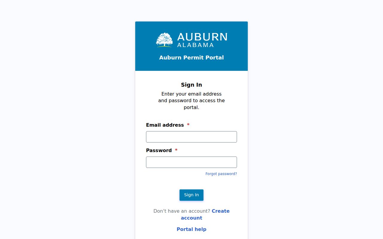 Auburn street directory city permit portal