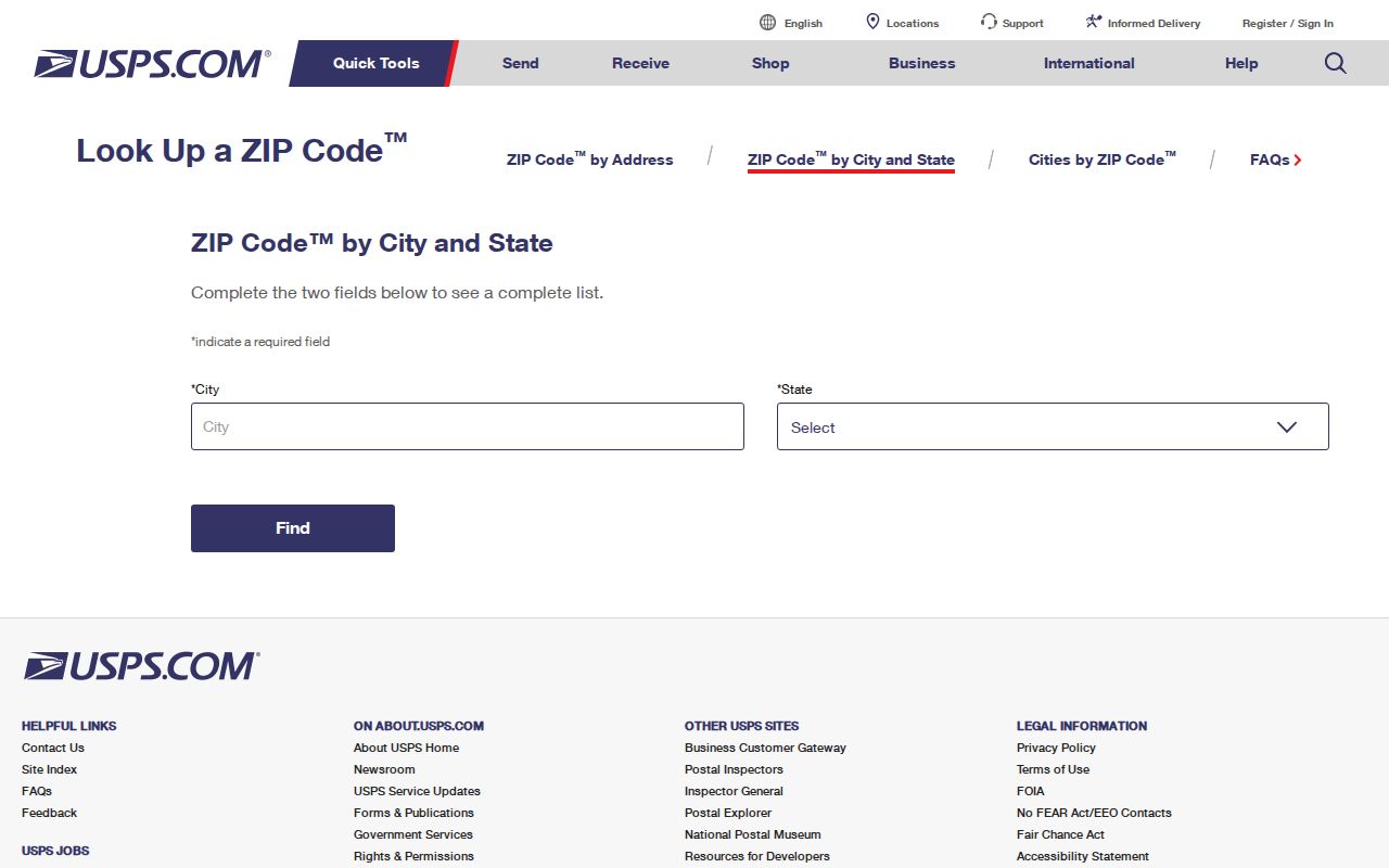 Auburn ZIP code directory search in the USPS lookup